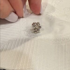 Pandora 14k gold, diamond, Sterling silver - retired charm